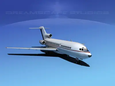 Boeing 727-100 Corporate Jet 7 3D model