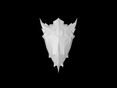 Regalia Shield Low-poly 3D model