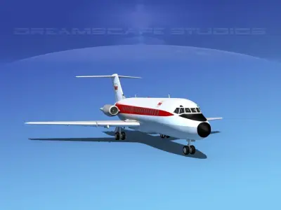 Douglas DC-9-15 TWA 1 3D model
