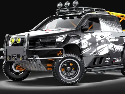 AVS Rhino II 6x6 Wheels 3D model