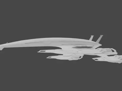 Alliance Normandy SR2 Low-poly 3D model