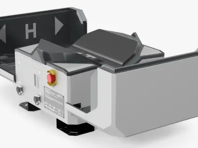 DJI Outdoor Drone Charging Station Grey Rigged 3D model