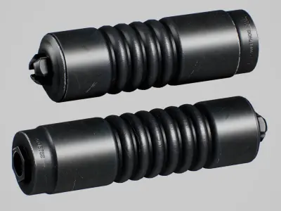AB A-10 7 62mm 5 56mm Suppressor Low-poly 3D model