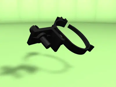Clip for wires Low-poly 3D model