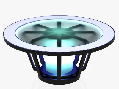 Virtual TV Studio News Desk 1 Free 3D model