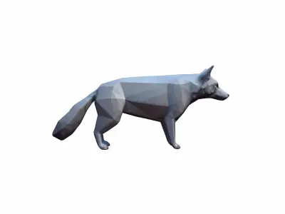 The Wolf Is A Powerful Intelligent Predator 3D model