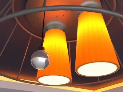 Feature Ceiling Light 3D model