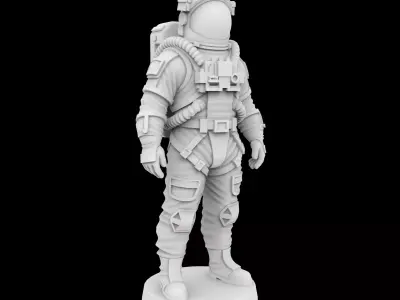 Astronaut Explorer Figurine 3D Print Model 3D print model