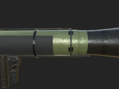 Rocket Launcher Low-poly 3D model