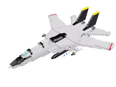 MocBricks3D - Lego F14 Tomcat 3D print model