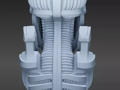 Xenomorph Cardboard Style 3D print model