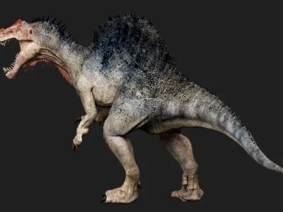 Spinosaurus Low-poly 3D model