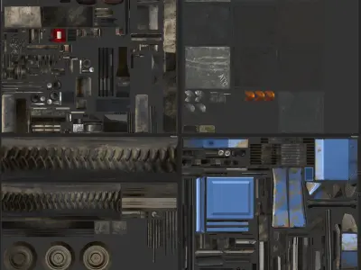 Tractor Belarus 1221 Game Ready Asset PBR Texture Low-poly 3D model