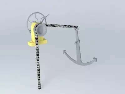 ARGONAUTIX marine details anchor windlass 3D model