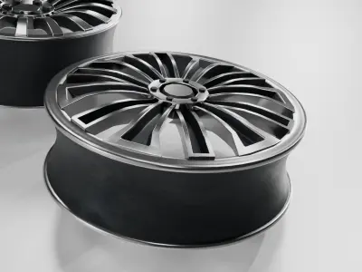 steel rim Low-poly 3D model