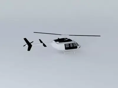 Helicopter at Viracopos Airport 3D model
