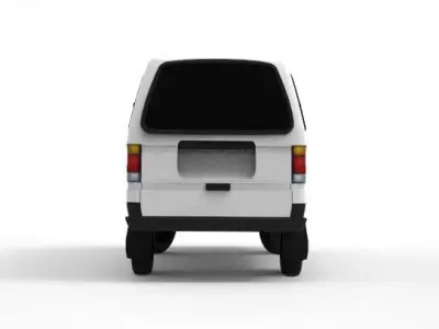 Low Poly Suzuki Super Carry Minivan Low-poly 3D model