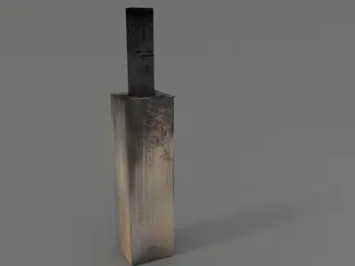 Old Chimney Low-poly 3D model