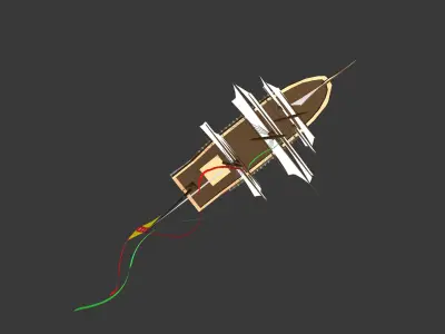 Sailing Ship Low-poly 3D model