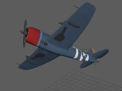 P47 Thunderbolt Aircraft 3D model