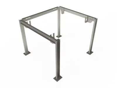 Dust collection bag hanger 3D model