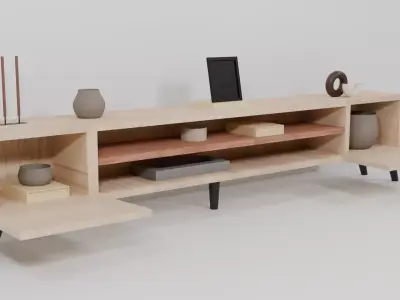 TV Stand 3d Model Free 3D model