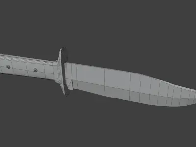 Hunting Knife - Red Dead Redemption 2 Low-poly 3D model