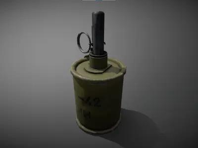 RG-42 Grenade Low-poly 3D model