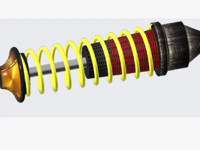 Shock absorber shock absorbing 3d printer Free 3D model