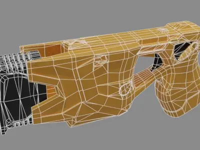 Gun Taser Modelo 3D Low-poly 3D model