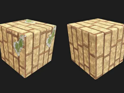 PBR Ruined Wall Part 1 Texture