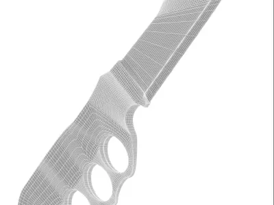 battle knife v11 3D model
