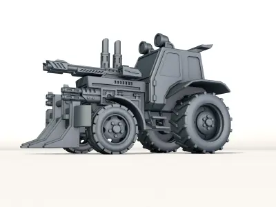combat tractor 3D print model