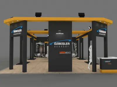 Exhibition Stand - ST0034 3D model