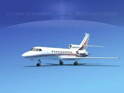 Dassault Falcon 900 V11 3D model