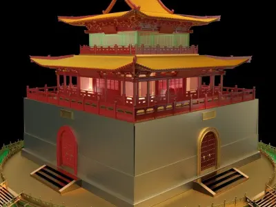 Chinese ancient house 3D model