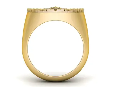 Mayan Calendar Ring 3D print model