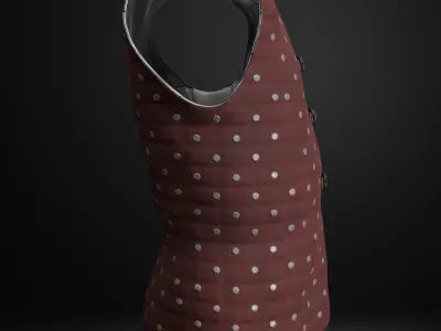 Brigandine Medieval Armor Low-poly 3D model