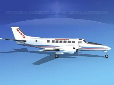 Beechcraft B99 Savannah Regional 3D model
