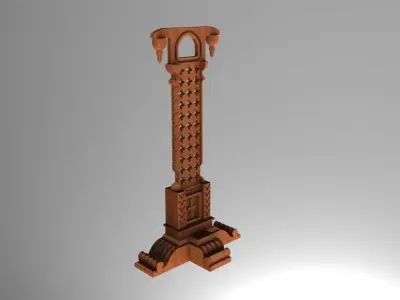 Wooden Swing Free 3D model