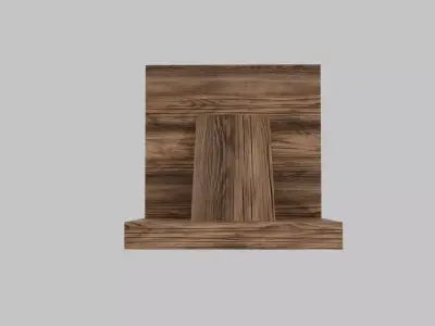 Basic DIY Wood Book Ends Free low-poly 3D model