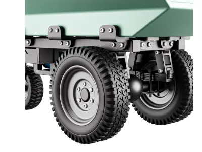 Cargo Trailer Trolley car  3D model