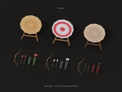 Lowpoly Adventurer Pack Low-poly 3D model