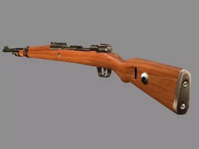 Karabiner 98k Tactical Rifle Low-poly 3D Model Low-poly 3D model