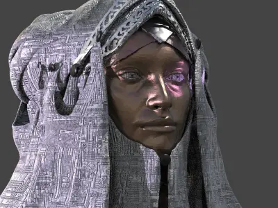 Ancient Alien Headdress 3 3D model