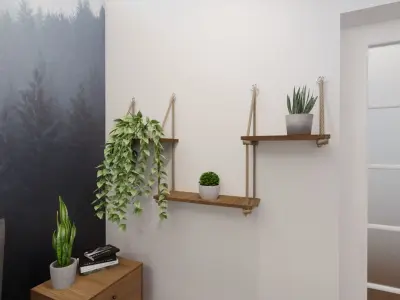 Rope Shelf Free 3D model