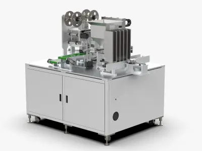 Automatic Foam Sticking Machine 3D model