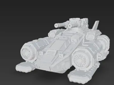 3D Printable Iron Oath Sky Assault Artillery Ship 3D model