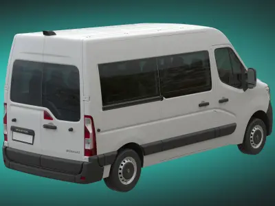 Renault Master 2020 Minibus L2H2 3D model