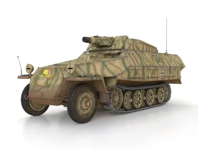 SDKFZ 251 - Ausf D - Stummel - 246 3D model